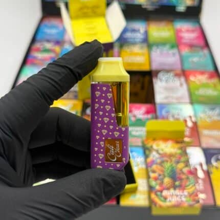 Cali Clear Carts authentic 510 threaded vape cartridge unboxed with retail packaging display