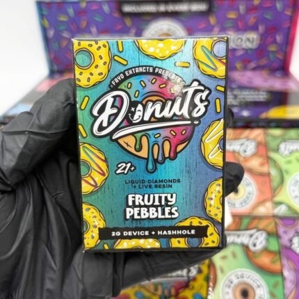 Fryd Donuts 2g authentic live diamond disposable vape pen unboxed with retail packaging