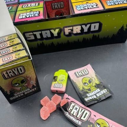 fryd 3g authentic 3000mg liquid batter live resin disposable vape pen and gummy combo pack