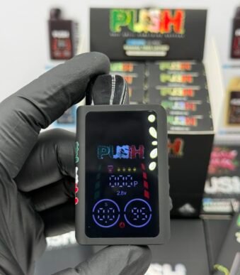 Push Disposable 2g authentic smart screen vape pen unboxed display