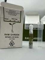 Raw Garden 2g Cart authentic 510 live resin vape cartridge unboxed with retail packaging display