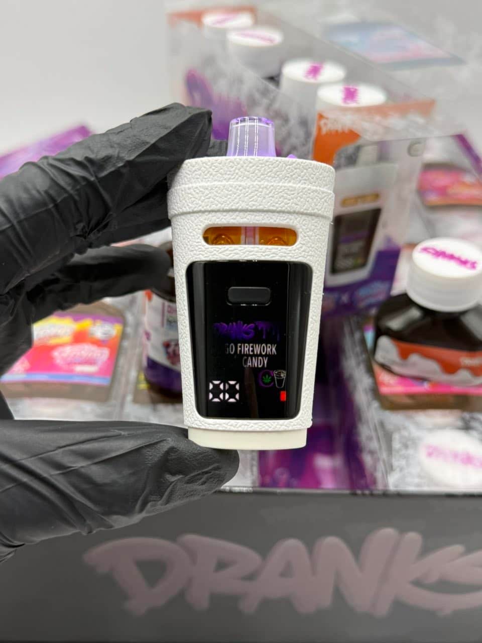 Dranks 2g authentic dual chamber disposable vape pen unboxed display