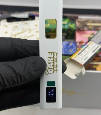 OG Cake Carts Official Liquid Live Diamond 510 Cartridge and Packaging